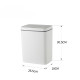 Відро для сміття сенсорне прямокутне Mixxus WAVE-TC0110 White 10 л колір білий (MI7073)