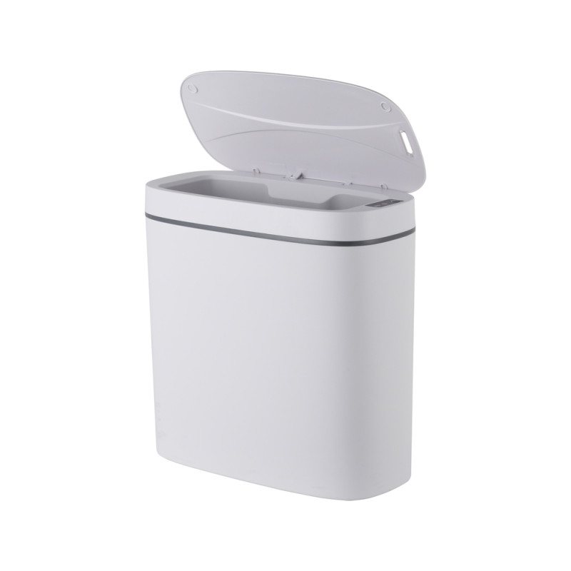 Відро для сміття сенсорне овальне Mixxus Flat-TC0109 White 9 л колір білий (MI7074)