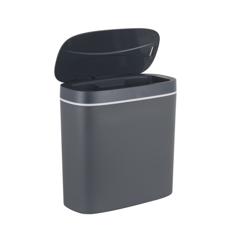 Відро для сміття сенсорне овальне Mixxus Flat-TC0109 Graphite 9 л колір графіт (MI7075)