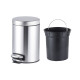 Відро для сміття з плавним закриттям кругле Mixxus Ellipse-TC0205 SS Color 5л колір нержавійка (MI7
