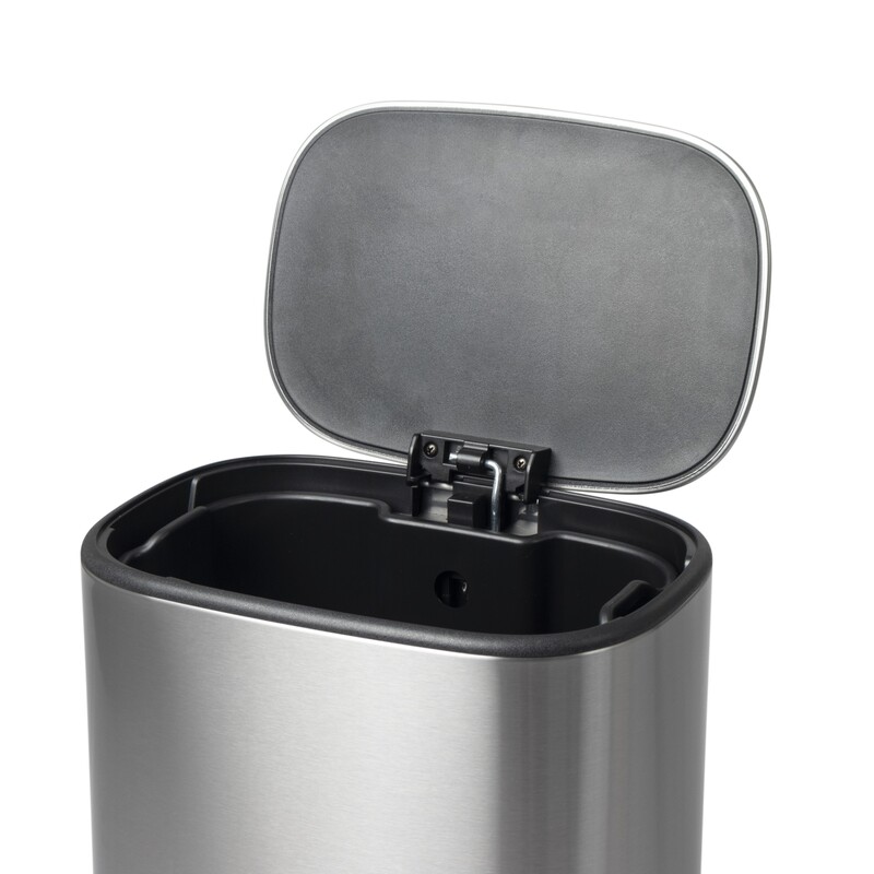Відро для сміття з плавним закриттям овальне Mixxus Premium Diverse-TC0105 SS Color 5л колір наржав