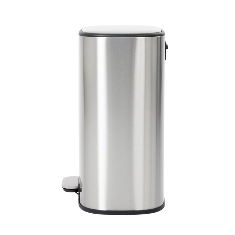 Відро для сміття з плавним закриттям овальне Mixxus Premium Diverse-TC0112 SS Color 12л колір наржа
