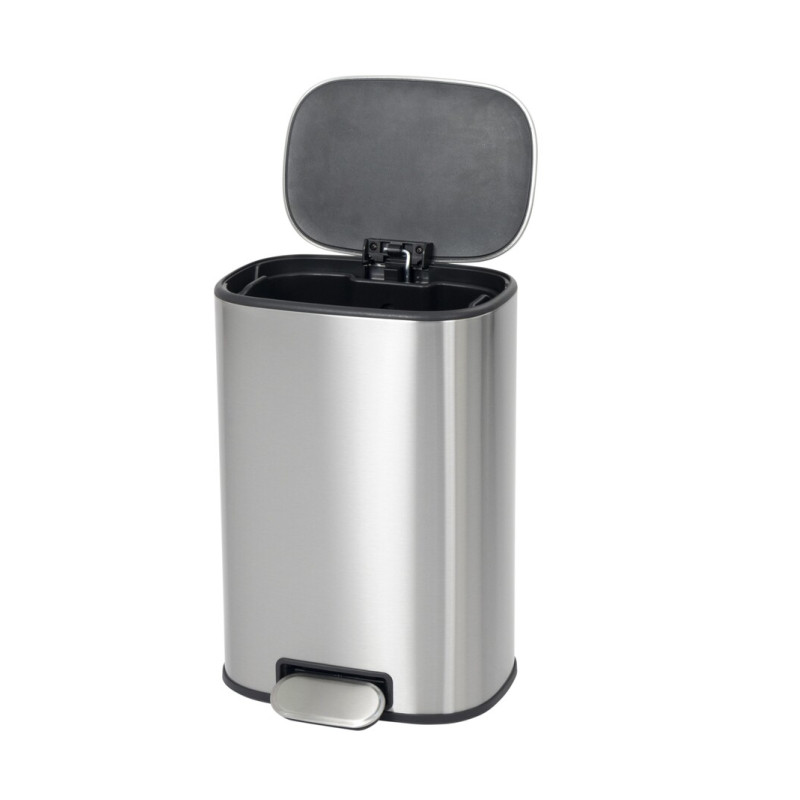 Відро для сміття з плавним закриттям овальне Mixxus Premium Diverse-TC0112 SS Color 12л колір наржа