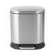 Відро для сміття з плавним закриттям овальне Mixxus Premium Strong-TC0105 SS Color 5л колір наржаві