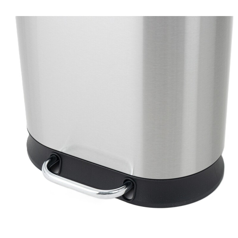 Відро для сміття з плавним закриттям овальне Mixxus Premium Strong-TC0105 SS Color 5л колір наржаві
