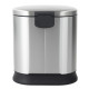 Відро для сміття з плавним закриттям овальне Mixxus Premium Strong-TC0105 SS Color 5л колір наржаві