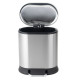 Відро для сміття з плавним закриттям овальне Mixxus Premium Strong-TC0105 SS Color 5л колір наржаві
