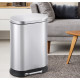 Відро для сміття з плавним закриттям овальне Mixxus Premium Strong-TC0105 SS Color 5л колір наржаві