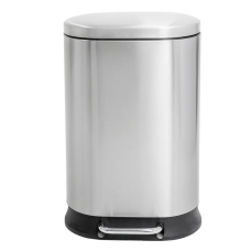 Відро для сміття з плавним закриттям овальне Mixxus Premium Strong-TC0120 SS Color 20л колір наржав
