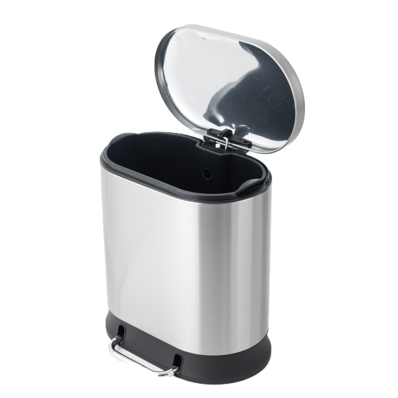 Відро для сміття з плавним закриттям овальне Mixxus Premium Strong-TC0120 SS Color 20л колір наржав