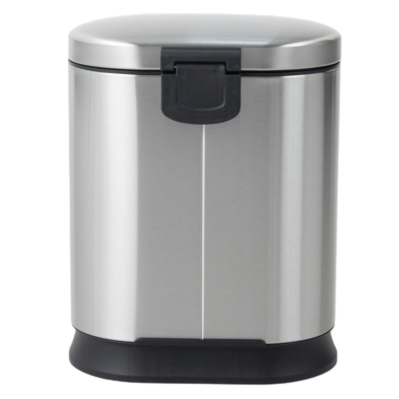 Відро для сміття з плавним закриттям овальне Mixxus Premium Strong-TC0120 SS Color 20л колір наржав
