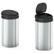 Відро для сміття сенсорне кругле Mixxus Premium Ellipse-TC0109 Chrome-Black 9л (хром-чорне) (MI7083