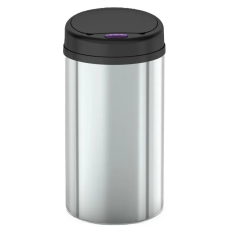 Відро для сміття сенсорне кругле Mixxus Premium Ellipse-TC0109 Chrome-Black 9л (хром-чорне) (MI7083