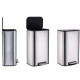 Відро для сміття з плавним закриттям прямокутне Mixxus Bevel-TC0105 SS Color 5л колір наржавійка (M