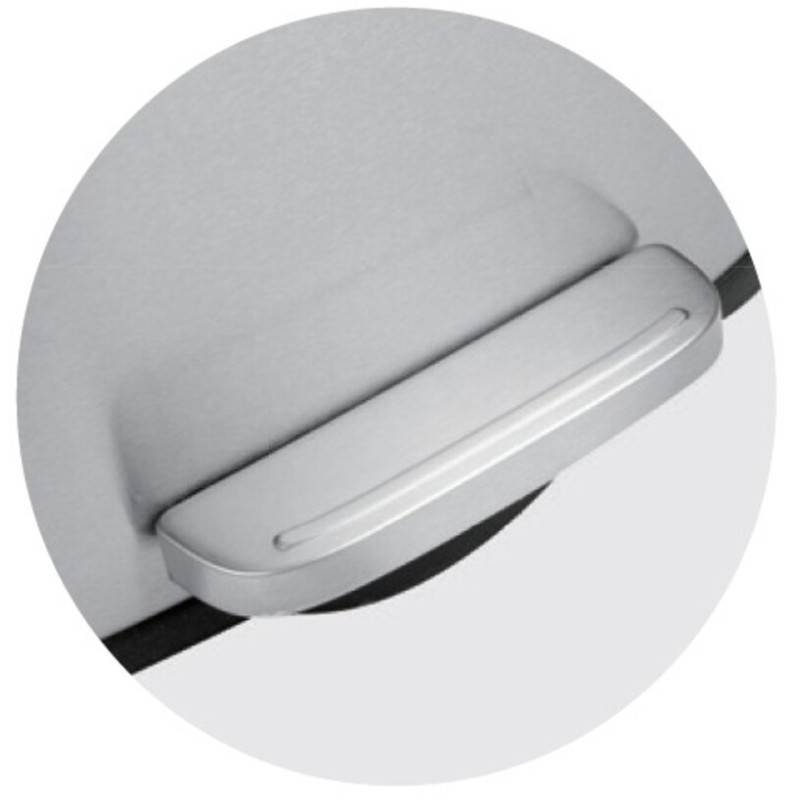 Відро для сміття з плавним закриттям прямокутне Mixxus Bevel-TC0105 SS Color 5л колір наржавійка (M