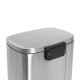 Відро для сміття з плавним закриттям прямокутне Mixxus Bevel-TC0112 SS Color 12л колір наржавійка (