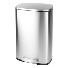 Відро для сміття з плавним закриттям прямокутне Mixxus Bevel-TC0112 SS Color 12л колір наржавійка (