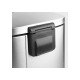 Відро для сміття з плавним закриттям прямокутне Mixxus Bevel-TC0112 SS Color 12л колір наржавійка (