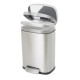 Відро для сміття з плавним закриттям прямокутне Mixxus Bevel-TC0112 SS Color 12л колір наржавійка (