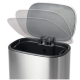 Відро для сміття з плавним закриттям прямокутне Mixxus Cubic-TC0105 SS Color 5л колір наржавійка (M