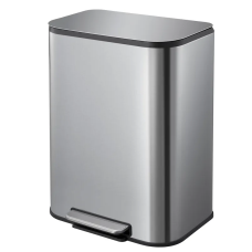 Відро для сміття з плавним закриттям прямокутне Mixxus Cubic-TC0105 SS Color 5л колір наржавійка (M