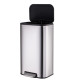 Відро для сміття з плавним закриттям прямокутне Mixxus Cubic-TC0105 SS Color 5л колір наржавійка (M