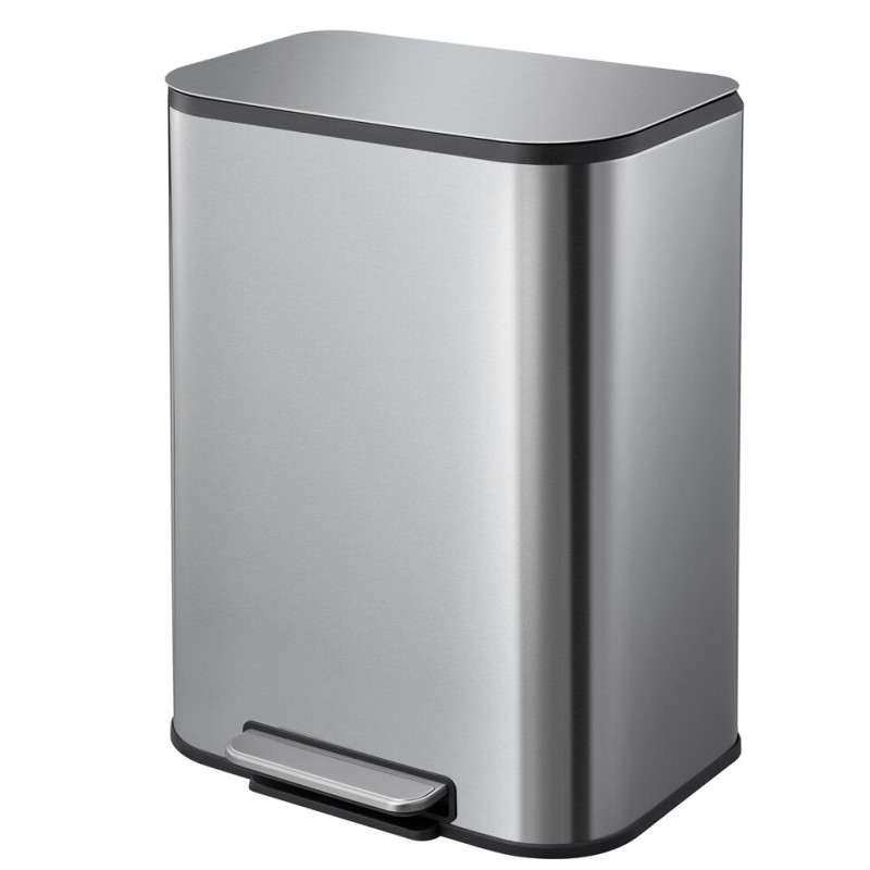Відро для сміття з плавним закриттям прямокутне Mixxus Cubic-TC0105 SS Color 5л колір наржавійка (M
