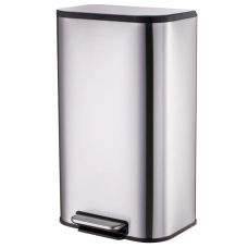 Відро для сміття з плавним закриттям прямокутне Mixxus Cubic-TC0112 SS Color 12л колір нержавійка (