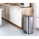 Відро для сміття з плавним закриттям прямокутне Mixxus Cubic-TC0112 SS Color 12л колір нержавійка (