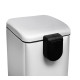 Відро для сміття з плавним закриттям квадратне Mixxus Style-TC0106 SS Color 6л колір наржавійка (MI