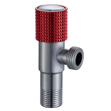 Кран для підключення сантехприладів Mixxus VAL-09-1/2x1/2 з нерж. сталі SUS304 (червоний) (MI7098)