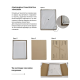 Дзеркало Mixxus PLAIN MC02-80-CASE з Led Touch, Anti-fog, димером, регулятором яскравості, годинник
