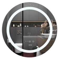 Дзеркало Mixxus PLAIN MC02-80-CASE з Led Touch, Anti-fog, димером, регулятором яскравості, годинник