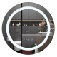 Дзеркало Mixxus PLAIN MC02-80-CASE з Led Touch, Anti-fog, димером, регулятором яскравості, годинник