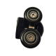 Ролики для душових кабін подвійні колеса MIXXUS PREMIUM ROLLERS SCP01-1 BLACK верхні (23mm для DIVE