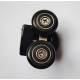 Ролики для душових кабін подвійні колеса MIXXUS PREMIUM ROLLERS SCP01-1 BLACK верхні (23mm для DIVE