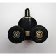 Ролики для душових кабін подвійні колеса MIXXUS PREMIUM ROLLERS SCP02-1 BLACK нижні (23mm для DIVER