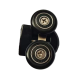 Ролики для душових кабін подвійні колеса MIXXUS PREMIUM ROLLERS SCP05-1 BLACK верхні (25mm для DIVE