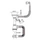 Сифон для кухні Mixxus SK-06-BL 3 1/2