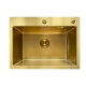 Мийка Mixxus MH5843 Micro Decor Brushed Gold (3.0/0.8) з нерж. сталі (колір матове золото) (MI8218)