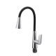 Змішувач для кухні Mixxus Premium Matis 011-T (NUT) Refl.Black (Колір хром+силік.вилив чорний) (MI8266)