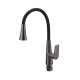 Змішувач для кухні Mixxus Premium Matis 011-T (NUT) Graphite Refl.Black (Колір граф.+сил.вилив чорн) (MI8268)