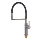 Змішувач для кухні MIXXUS PREMIUM PULL 017 GRAPHITE REFL.BLACK (Кол.графіт+силік.вилив чор.) (MI8278)