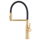 Змішувач для кухні MIXXUS PREMIUM PULL 017 BRUSHED GOLD REFL.BLACK (Кол.мат.зол.+сил.вил.чор.) (MI8280)