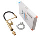 Змішувач для кухні MIXXUS PREMIUM PULL 017 BRUSHED GOLD REFL.BLACK (Кол.мат.зол.+сил.вил.чор.) (MI8280)