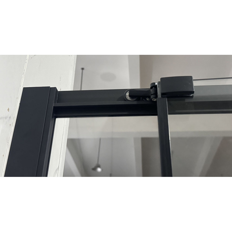 Душова кабіна без піддону Mixxus Premium Quadro SC01-90x90x195-TR Black прозоре скло 6мм (MI8292)