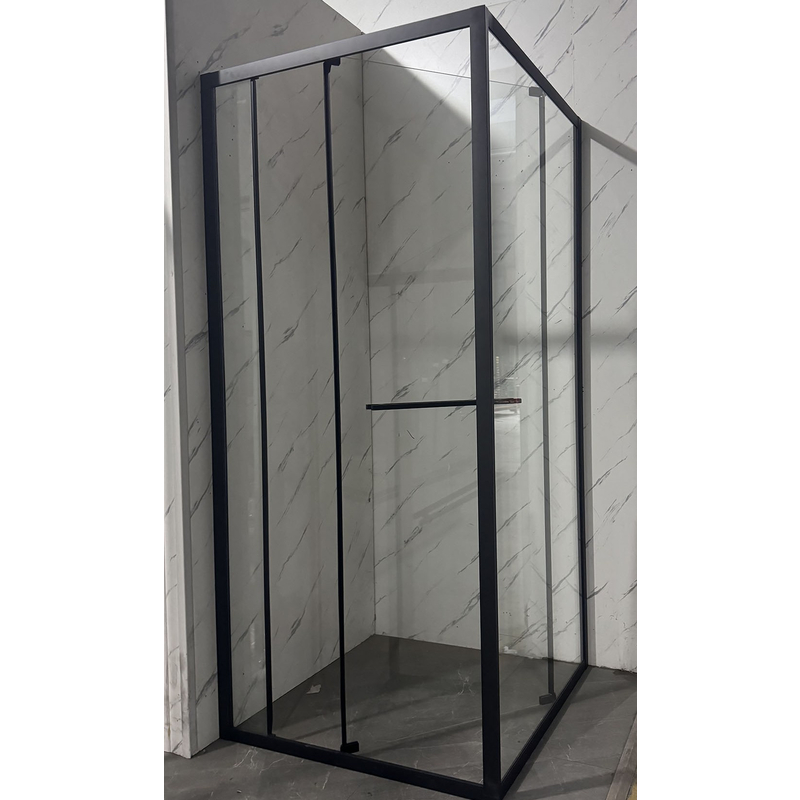 Душова кабіна без піддону Mixxus Premium Quadro SC01-90x90x195-TR Black прозоре скло 6мм (MI8292)