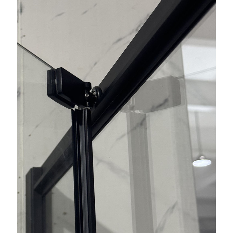 Душова кабіна без піддону Mixxus Premium Quadro SC01-120x80x195-TR Black прозоре скло 6мм (MI8293)