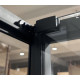 Душова кабіна без піддону Mixxus Premium Quadro SC01-120x80x195-TR Black прозоре скло 6мм (MI8293)