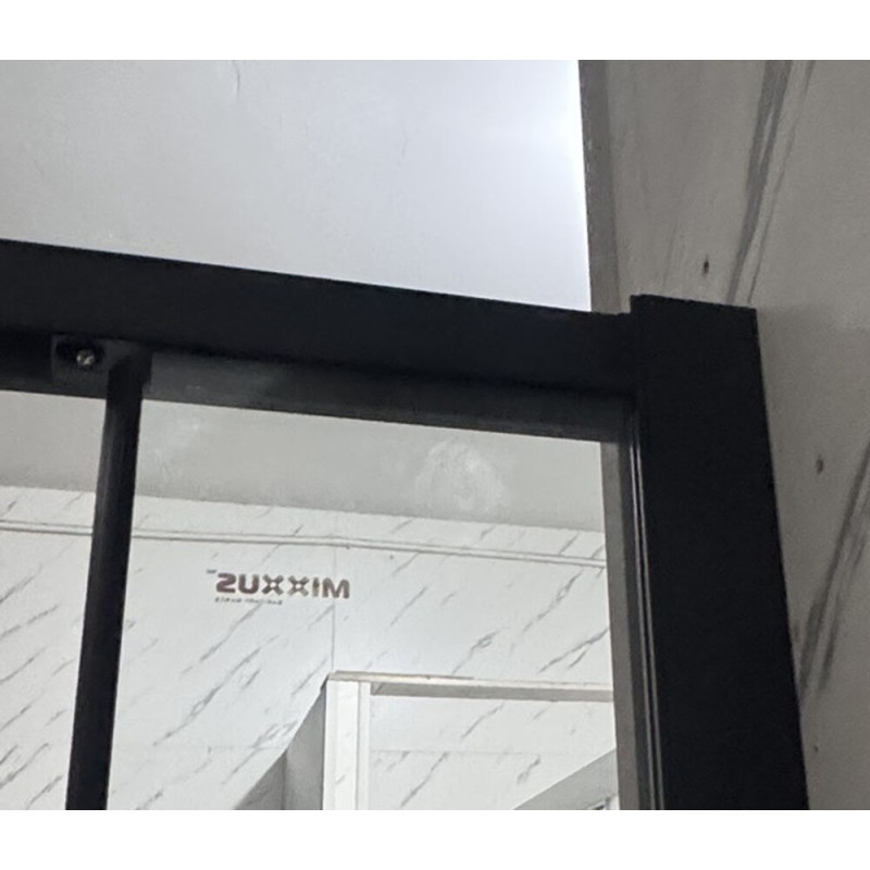 Душова кабіна без піддону Mixxus Premium Quadro SC01-120x80x195-TR Black прозоре скло 6мм (MI8293)